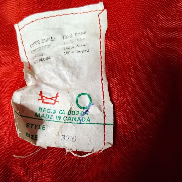 Estate Women's Velvet Vintage Bold Red Trench Coat - Picture 5 of 5